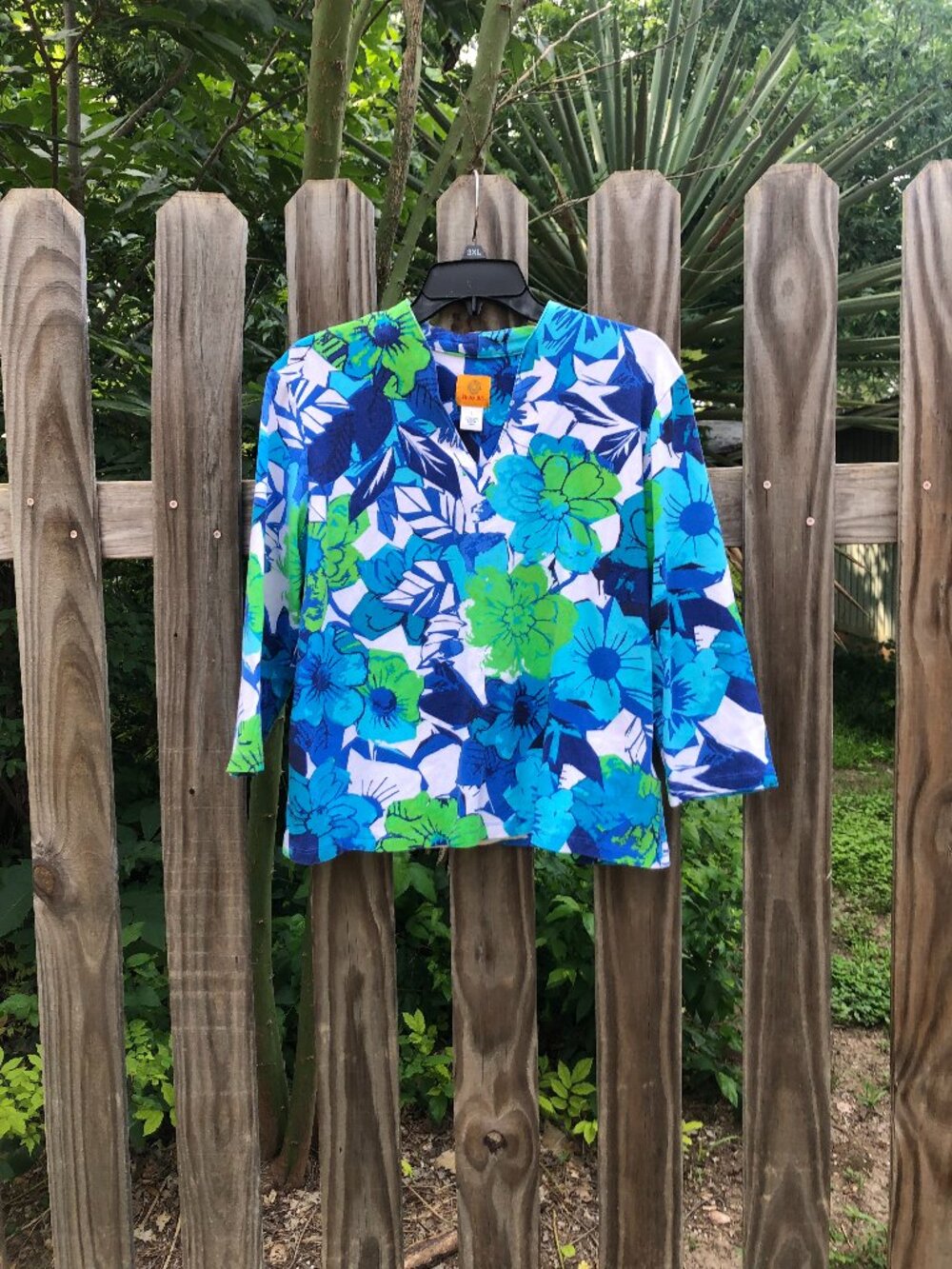 Ruby Rd Tropical Pullover Shirt, Size Large